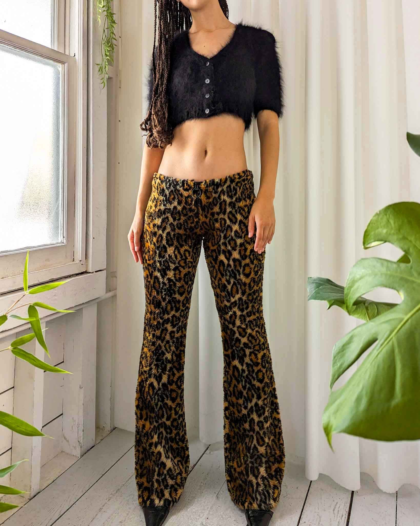 DOLCE & GABBANA SS97 Leopard Print Dress Pants Trousers S M 44 Animal  Vintage | eBay